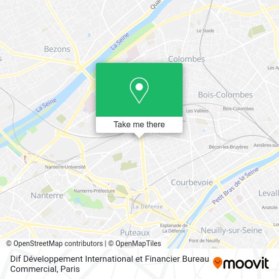 Dif Développement International et Financier Bureau Commercial map