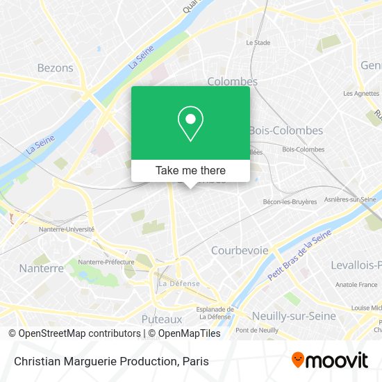 Christian Marguerie Production map