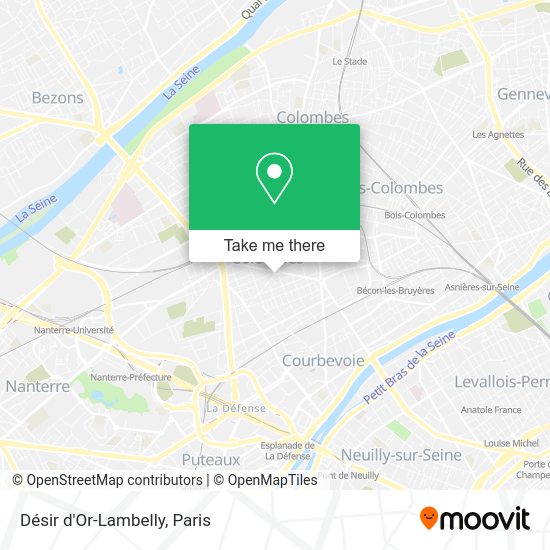 Désir d'Or-Lambelly map