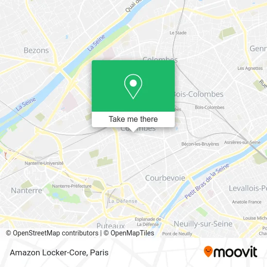 Mapa Amazon Locker-Core