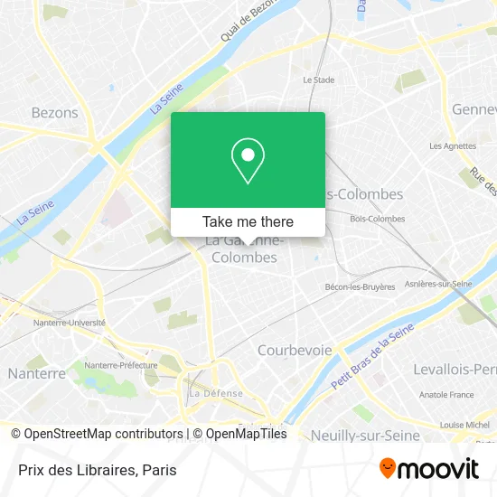 Prix des Libraires map