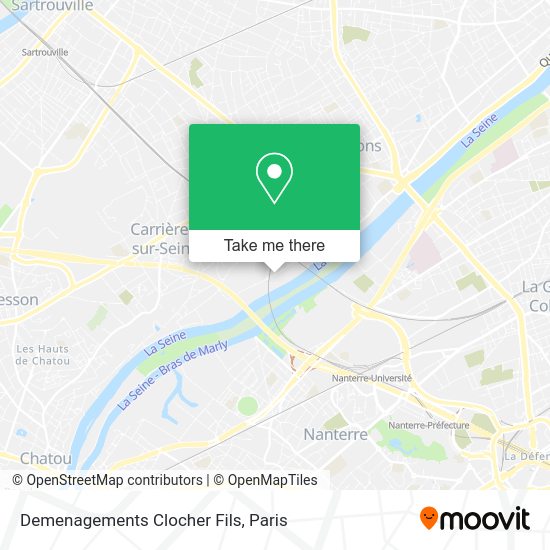 Demenagements Clocher Fils map