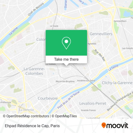 Ehpad Résidence le Cap map