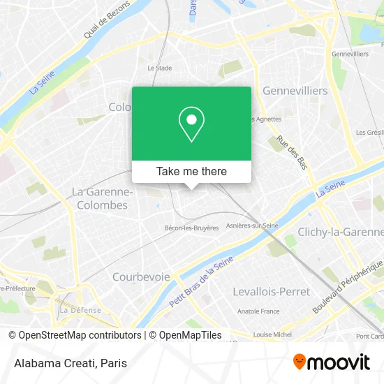 Alabama Creati map