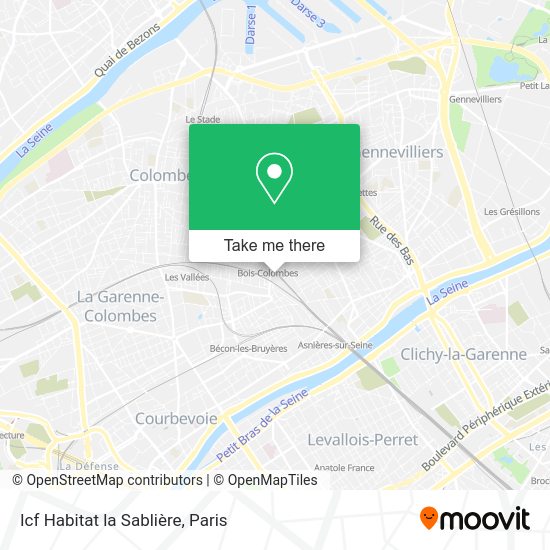 Icf Habitat la Sablière map