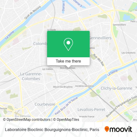 Laboratoire Bioclinic Bourguignons-Bioclinic map