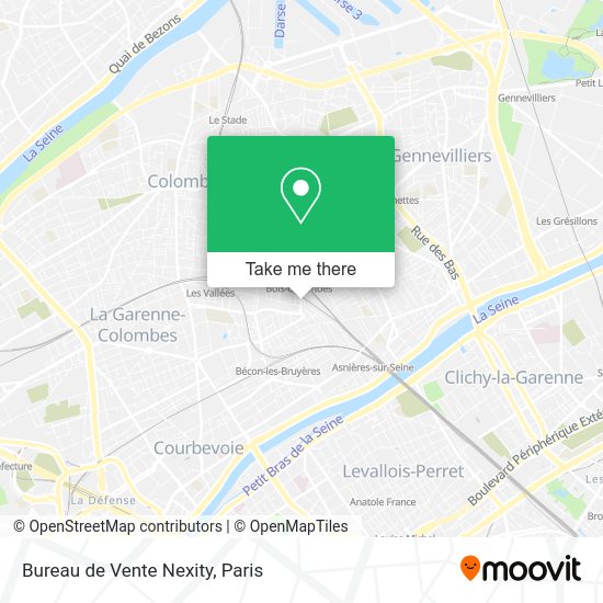 Bureau de Vente Nexity map