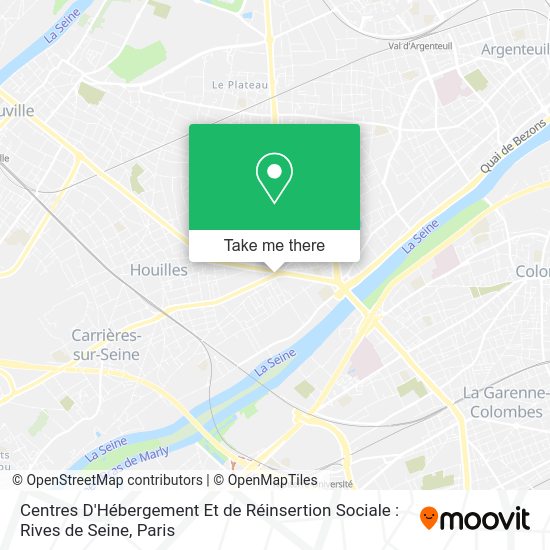 Centres D'Hébergement Et de Réinsertion Sociale : Rives de Seine map