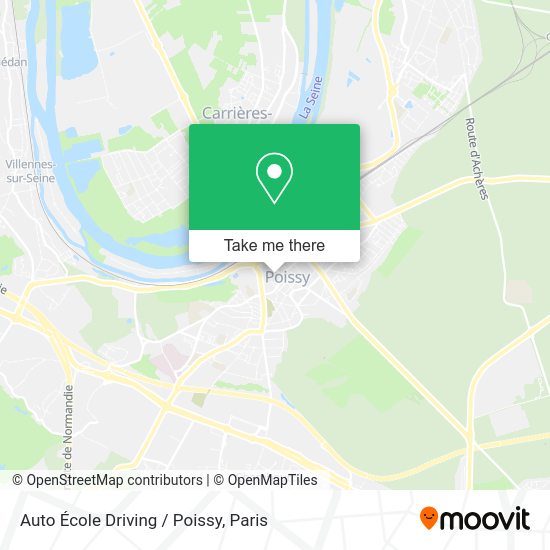 Auto École Driving / Poissy map