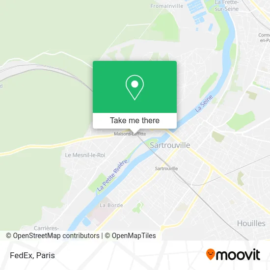 FedEx map