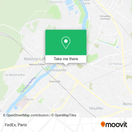 FedEx map