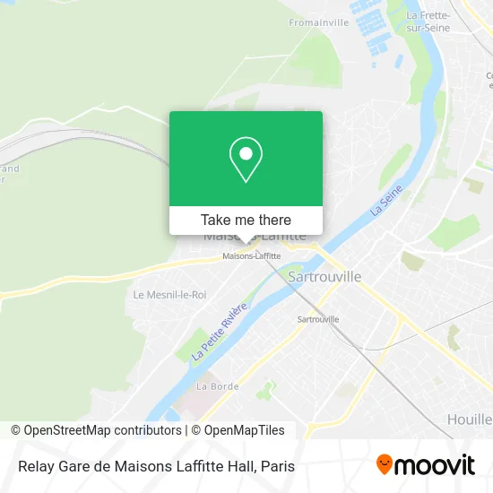 Relay Gare de Maisons Laffitte Hall map