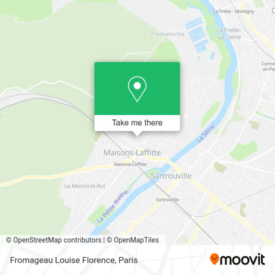 Fromageau Louise Florence map