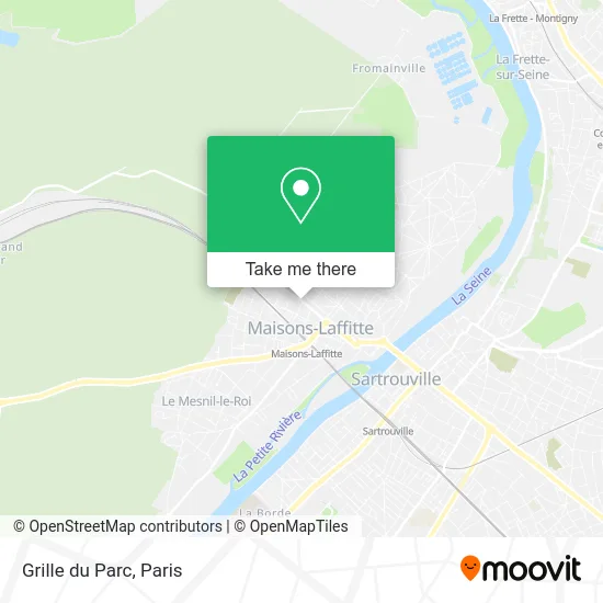 Grille du Parc map