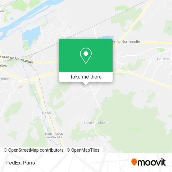 FedEx map