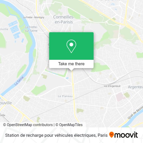 Station de recharge pour véhicules électriques map
