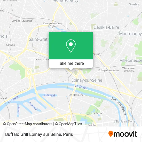 Buffalo Grill Epinay sur Seine map