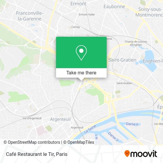 Café Restaurant le Tir map
