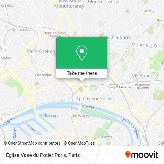 Église Vase du Potier Paris map