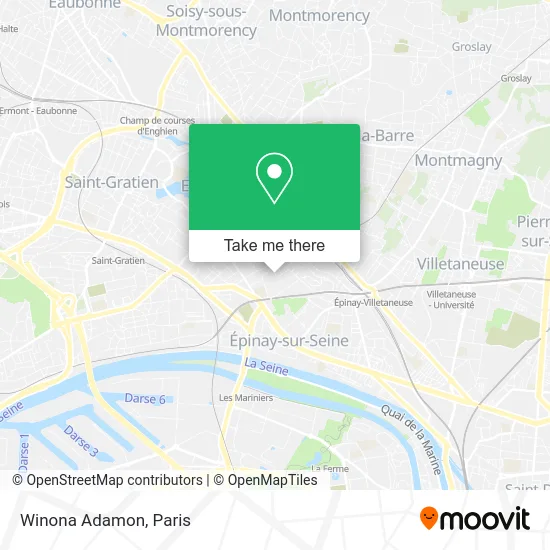 Winona Adamon map