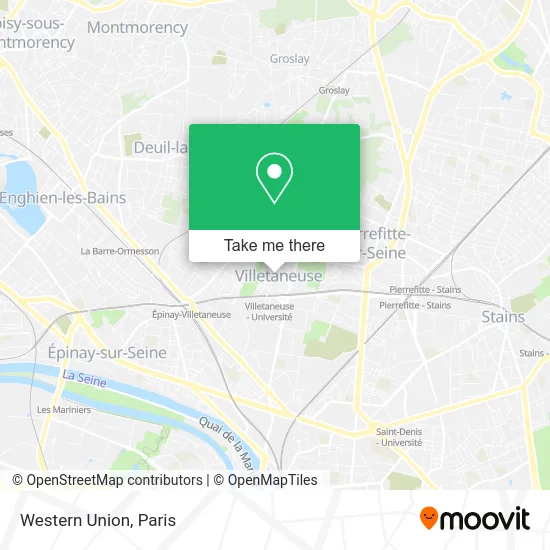 Western Union map