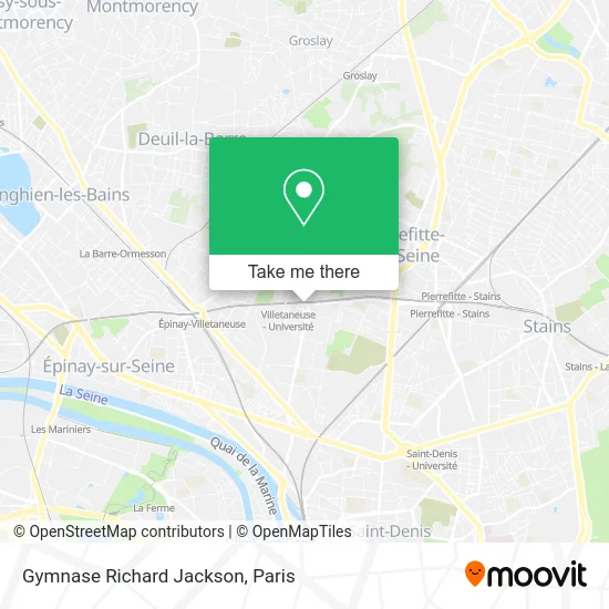 Gymnase Richard Jackson map