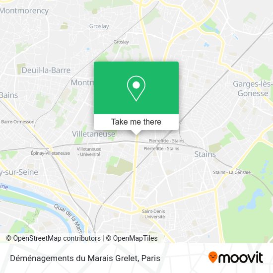Déménagements du Marais Grelet map