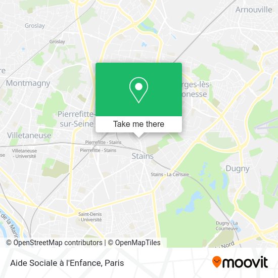 Aide Sociale à l'Enfance map