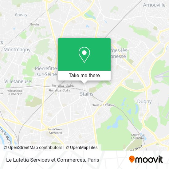 Le Lutetia Services et Commerces map