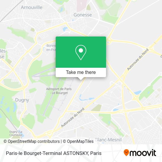 Paris-le Bourget-Terminal ASTONSKY map