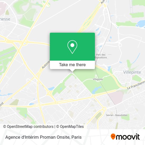 Agence d'Intérim Proman Onsite map