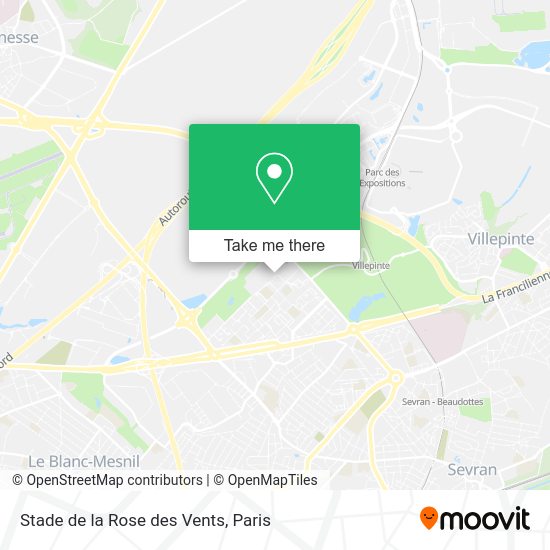 Stade de la Rose des Vents map