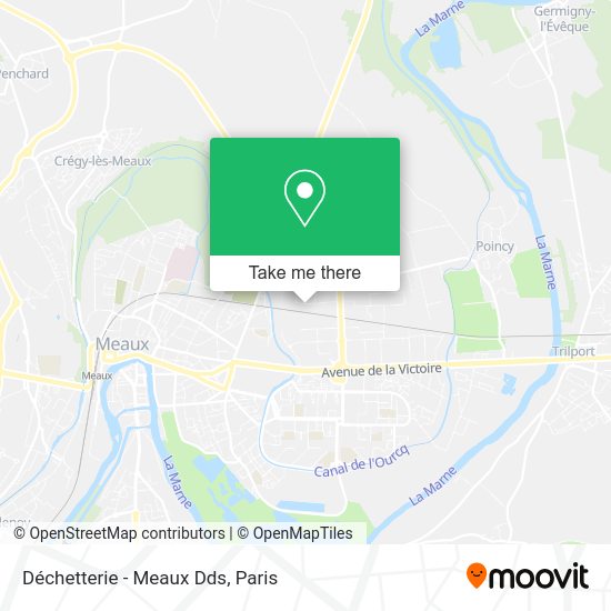 Déchetterie - Meaux Dds map