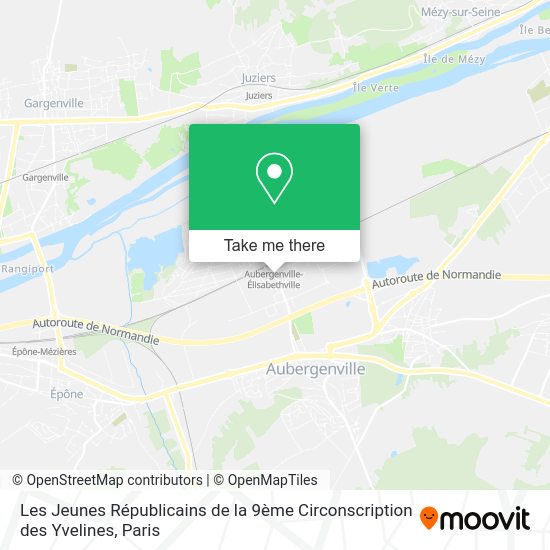 Les Jeunes Républicains de la 9ème Circonscription des Yvelines map