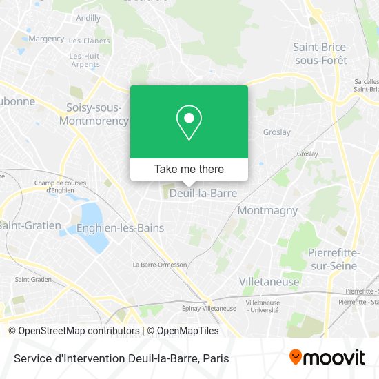 Service d'Intervention Deuil-la-Barre map