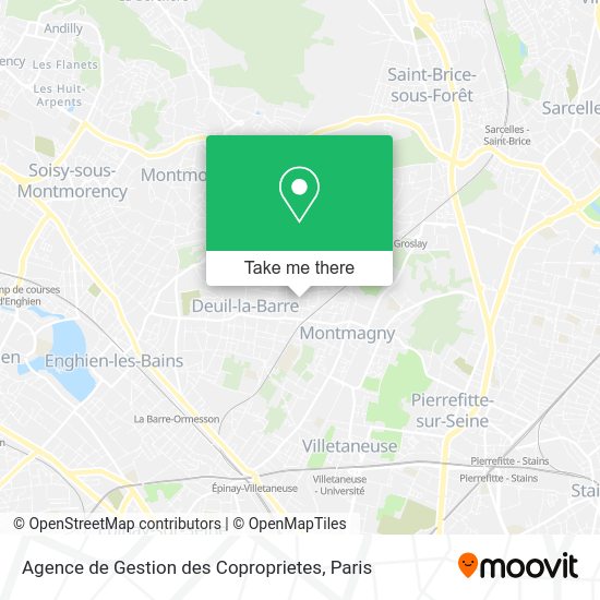 Agence de Gestion des Coproprietes map
