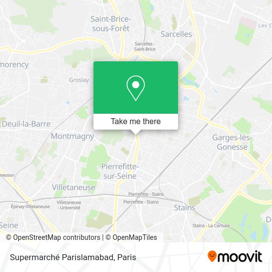Supermarché Parislamabad map