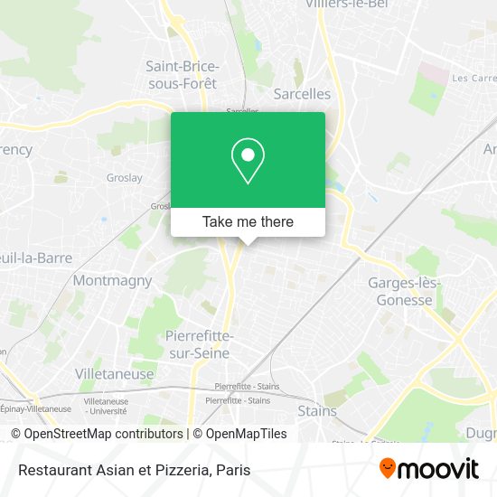 Restaurant Asian et Pizzeria map