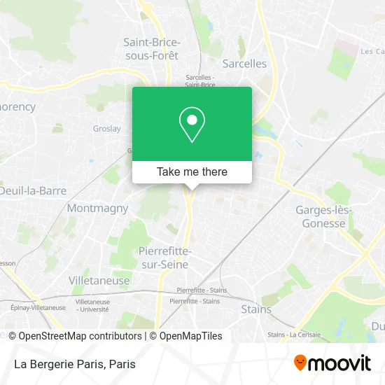 La Bergerie Paris map