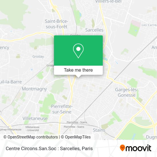 Centre Circons.San.Soc : Sarcelles map