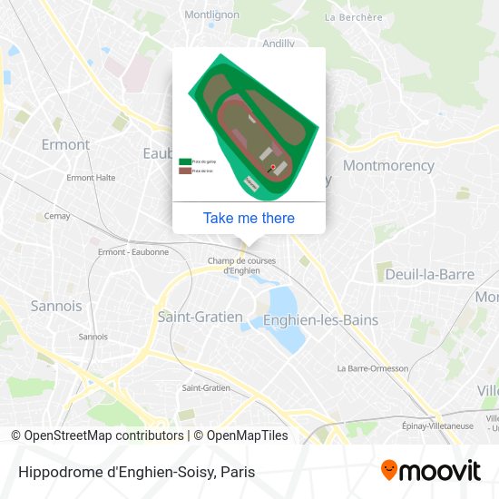 Hippodrome d'Enghien-Soisy map