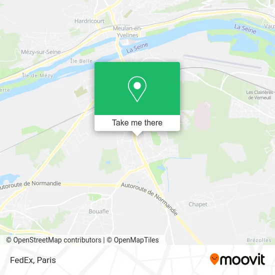 FedEx map