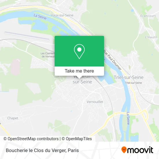Boucherie le Clos du Verger map