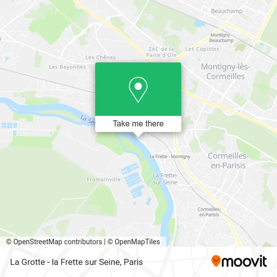 La Grotte - la Frette sur Seine map