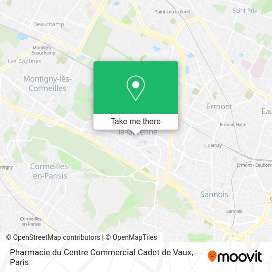 Pharmacie du Centre Commercial Cadet de Vaux map