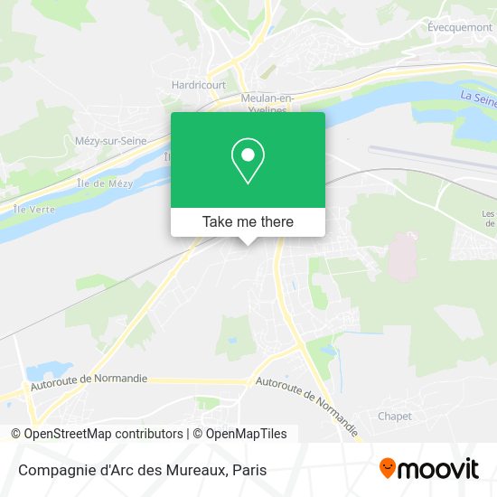 Compagnie d'Arc des Mureaux map