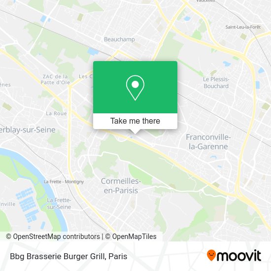 Bbg Brasserie Burger Grill map