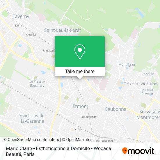 Marie Claire - Esthéticienne à Domicile - Wecasa Beauté map