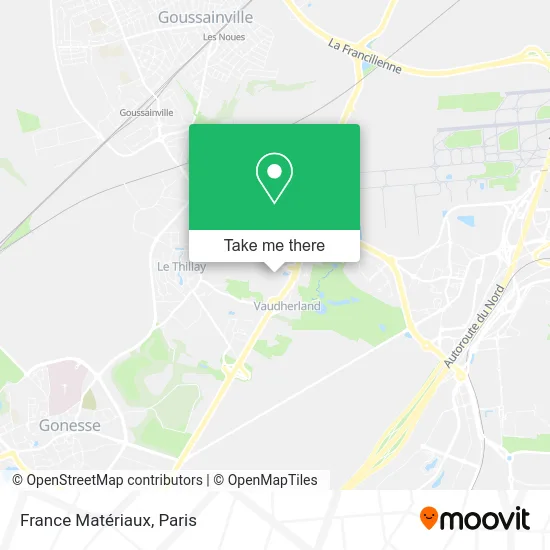 France Matériaux map