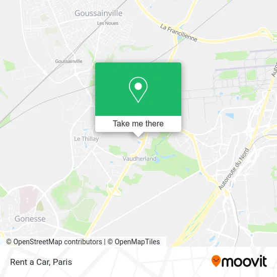 Rent a Car map